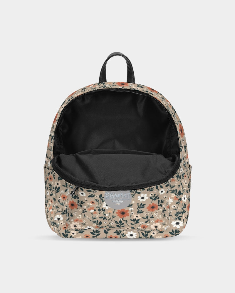 Busy and pretty Mini Canvas Backpack