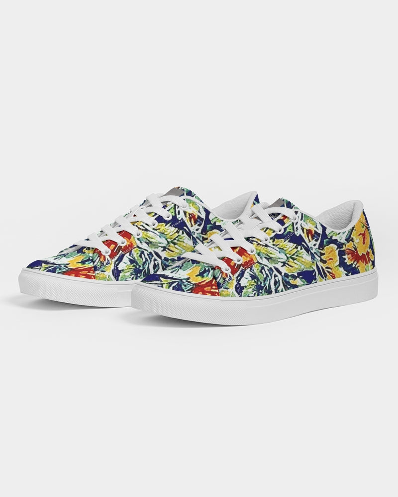 Painted floor design Women's Faux-Leather Sneaker