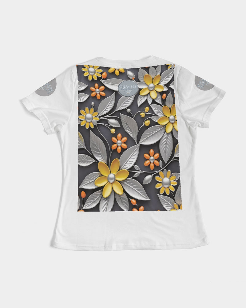 Sweet Silver Yellow Flower Grey Hair sister.[Part three] Women's All-Over Print Tee