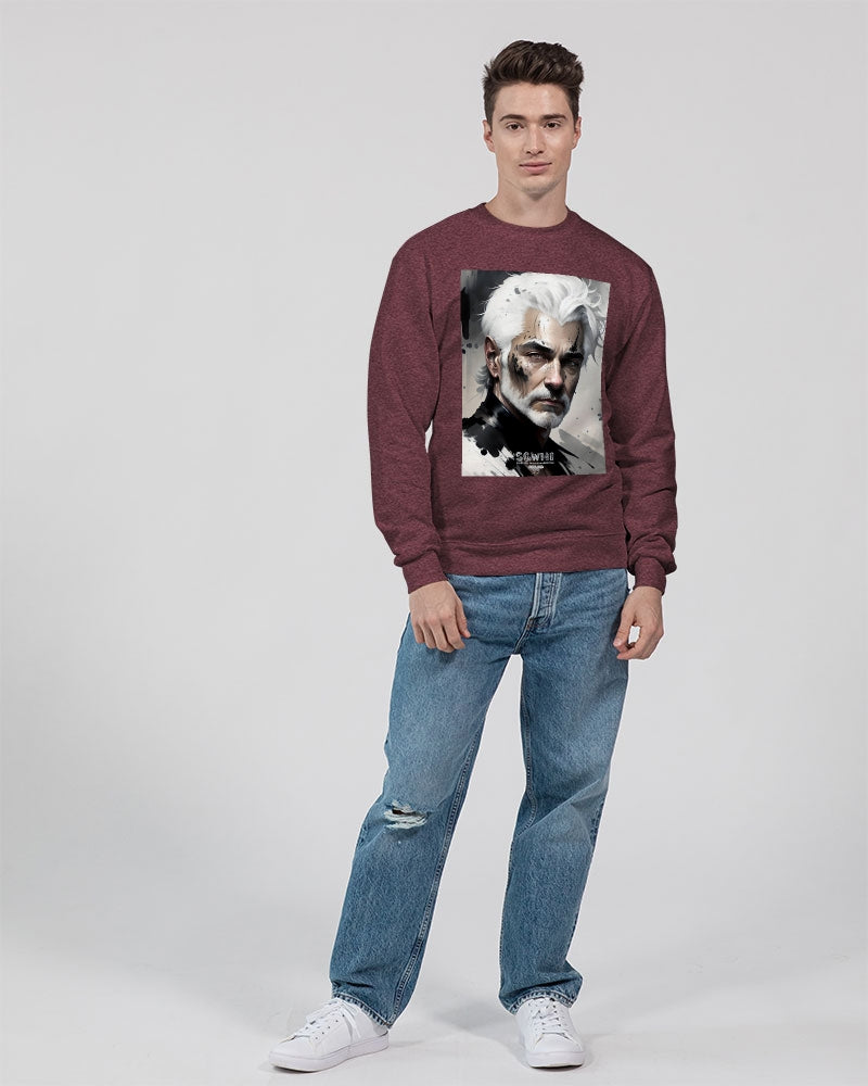 White silver grey fox King Unisex Sweatshirt | Champion