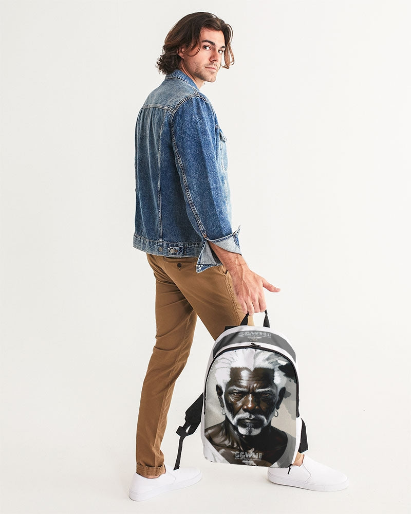 Black silver grey brother  Large Backpack