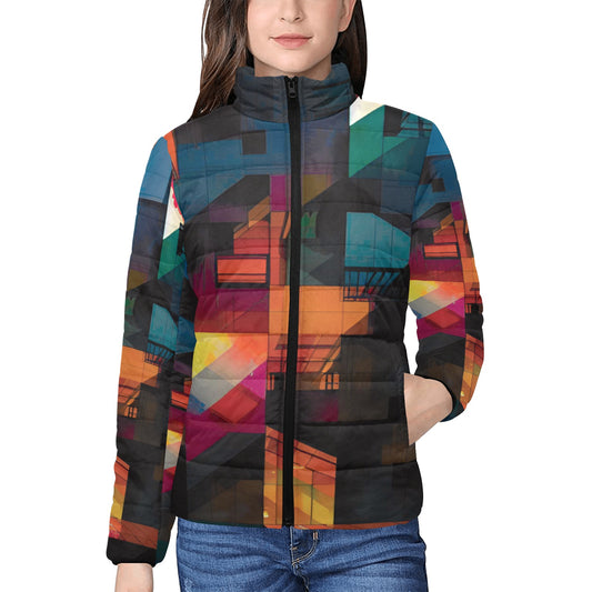 Women's stand collar padded jacket(H41)