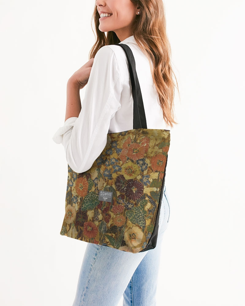 Autumn play Canvas Zip Tote