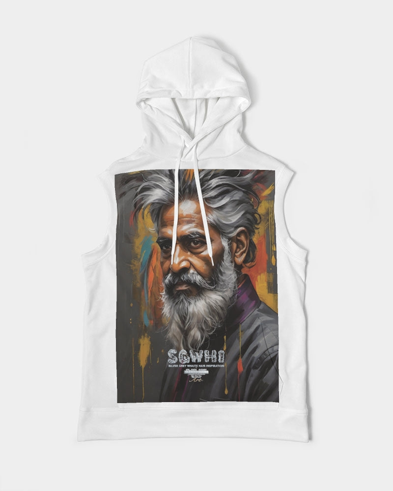 South Asian Knight Men's All-Over Print Heavyweight Sleeveless Hoodie