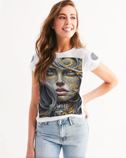 Sweet Silver Yellow Flower Grey Hair sister.[Part three] Women's All-Over Print Tee