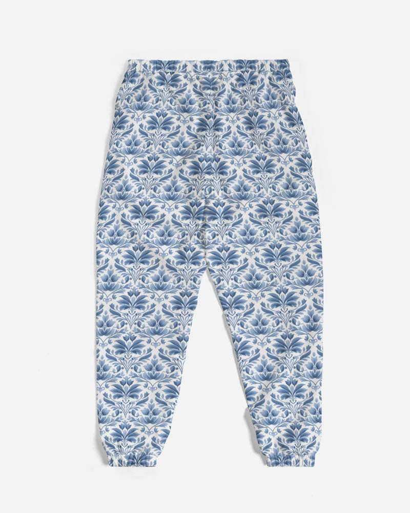 light blue Royal patten  Men's All-Over Print Track Pants