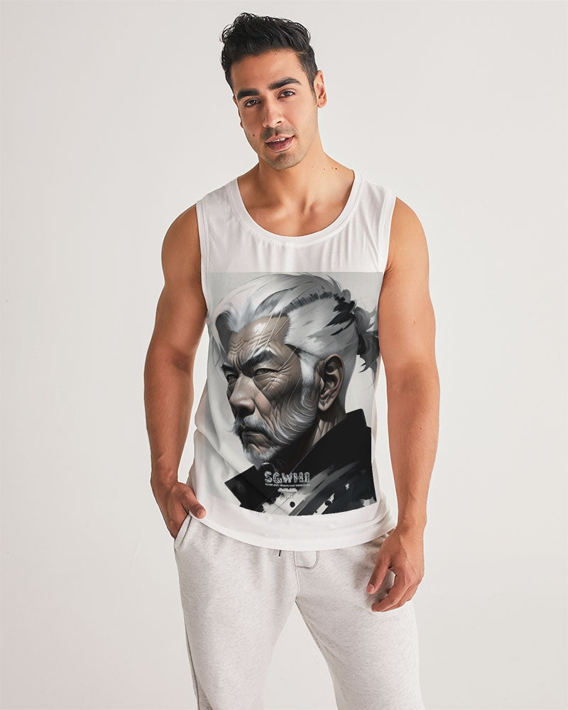 Handsome Asian brother pink painted portrait Men's All-Over Print Sport Tank