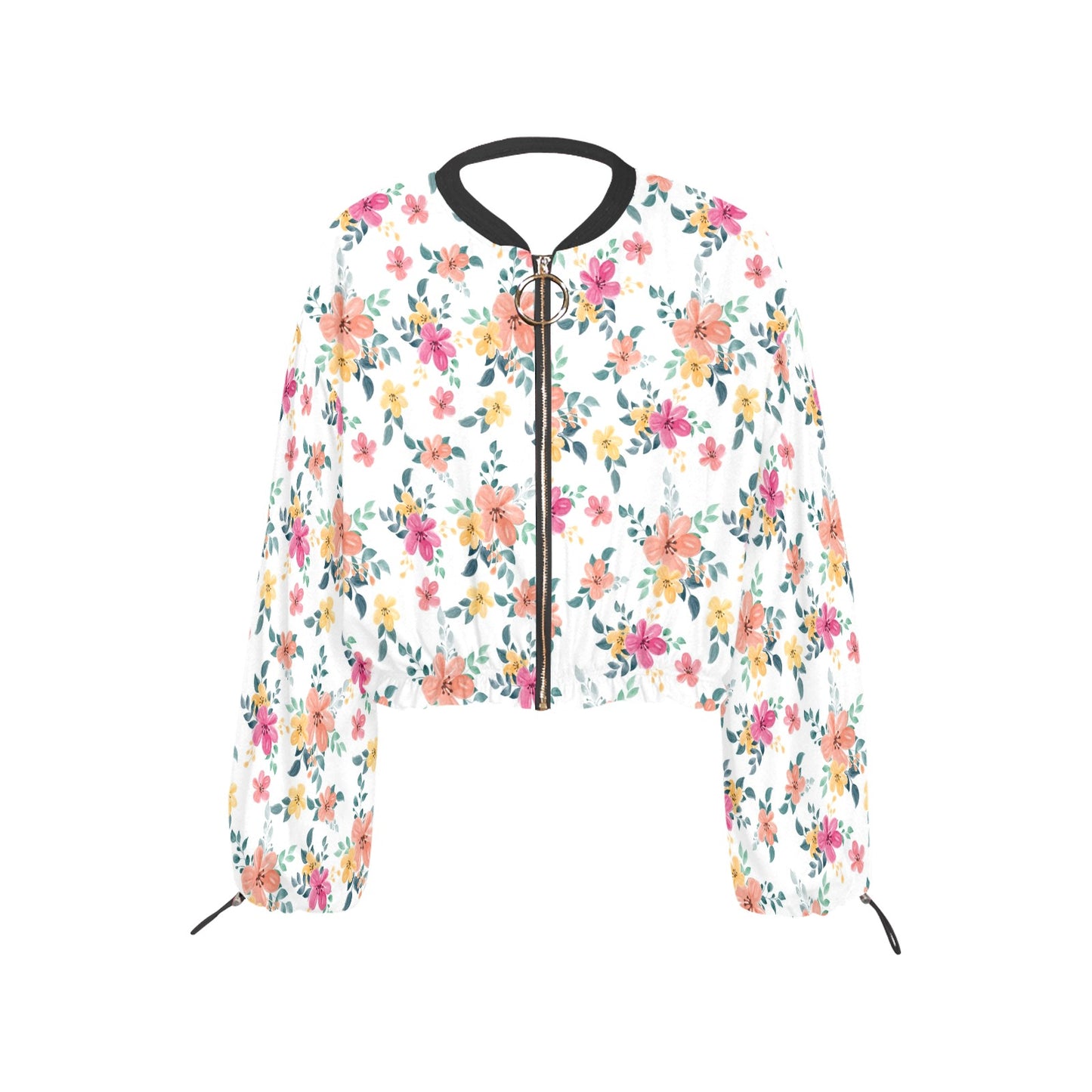 Women's Chiffon Cropped Jacket (Model H30)