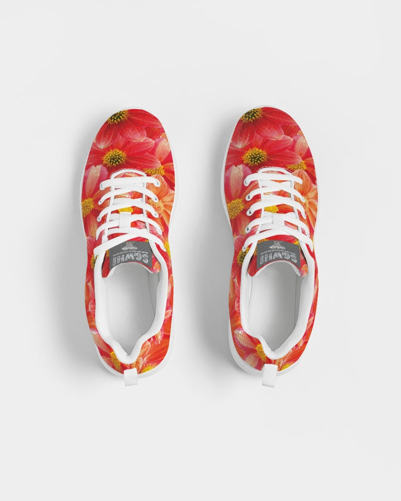 Beautiful blood orange flower design Women's Athletic Shoe