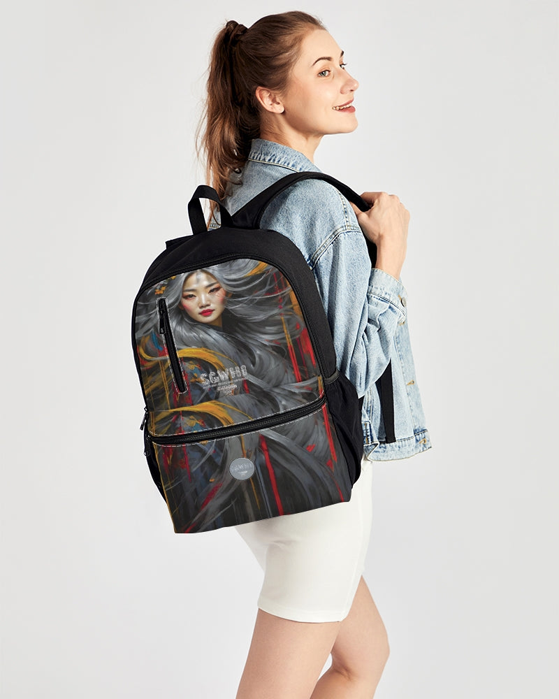 Asian collection [Part 1] Duo-Zip Front Canvas Backpack