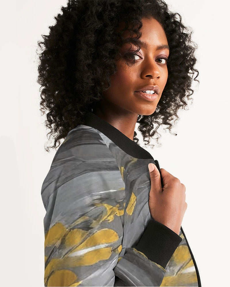 Black Sister Collection [Part 1 ] Women's All-Over Print Bomber Jacket