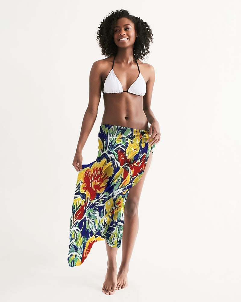 Painted floor design All-Over Print Swim Cover Up