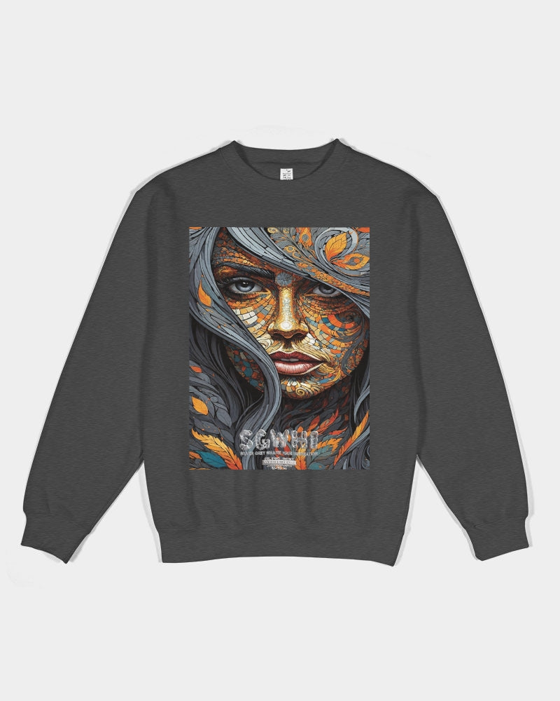 Beautiful Mosaic White Sister  Unisex Premium Crewneck Sweatshirt | Lane Seven