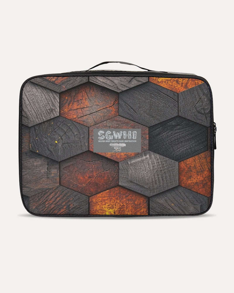 Cool stone hexagon patten 3D Jetsetter Travel Case