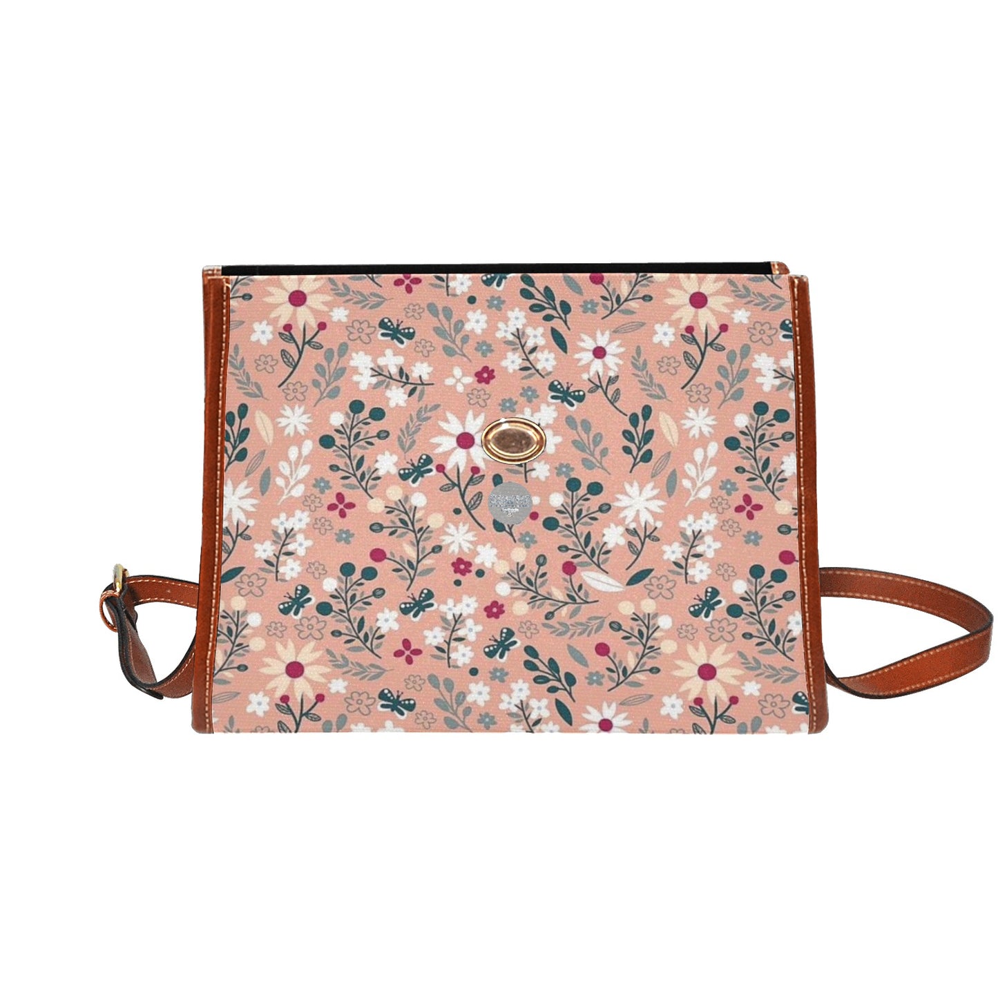 Waterproof Canvas Bag-Brown (All Over Print) (1641)