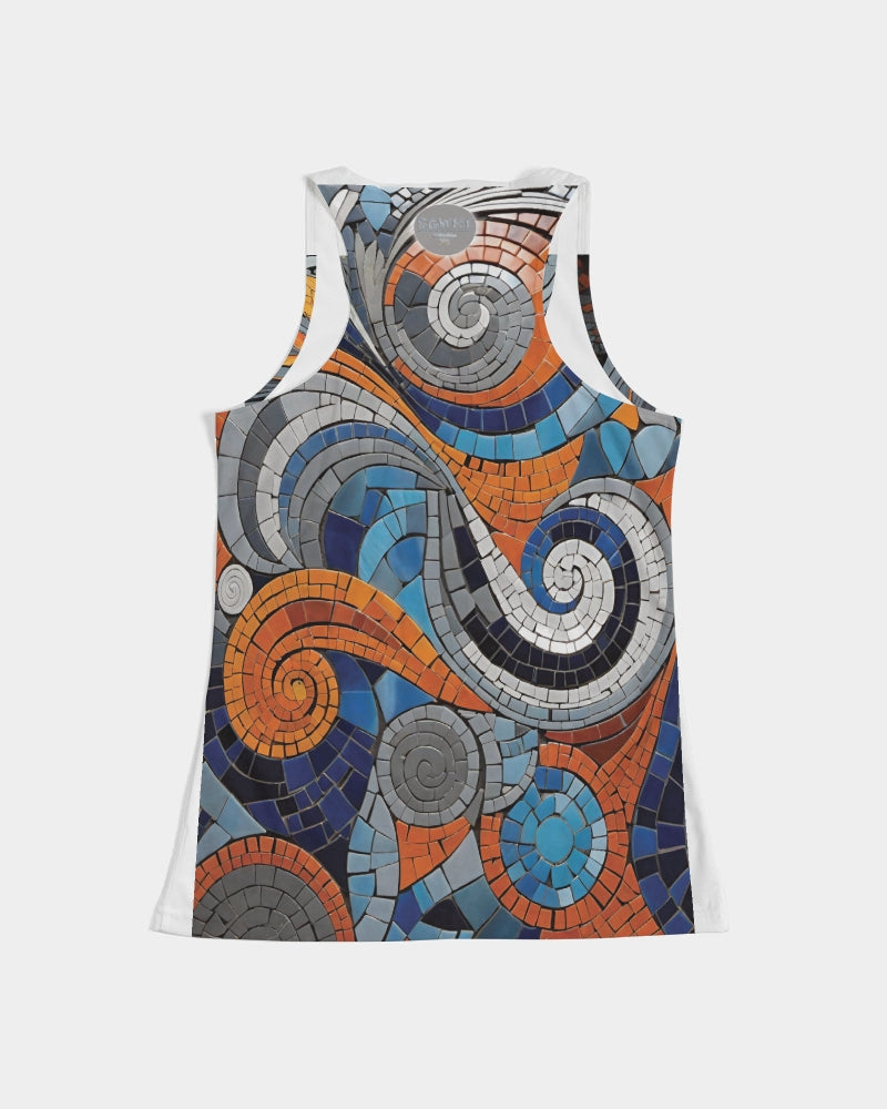 Beautiful Mosaic White Sister  Women's All-Over Print Tank