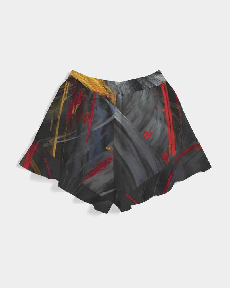 Asian collection [Part 1] Women's All-Over Print Ruffle Shorts