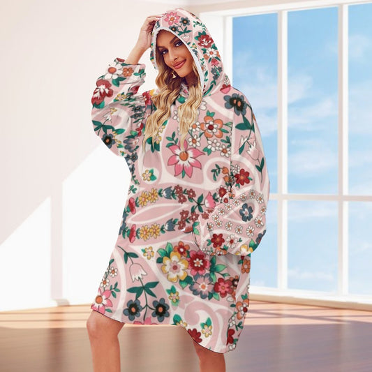 Women's Adult Hooded Blanket Shirt