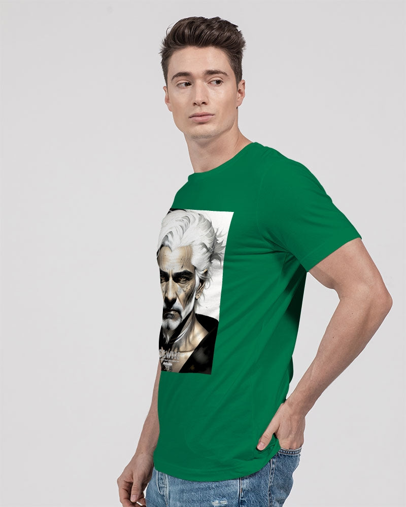 Handsome Silver grey Indian ink Portrait Unisex Jersey Tee | Bella + Canvas