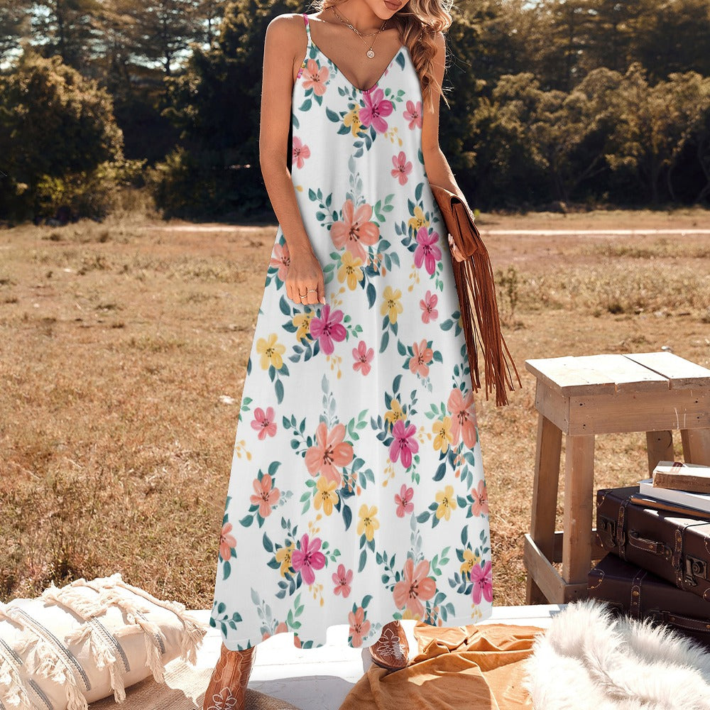 Sling Ankle Long Dress