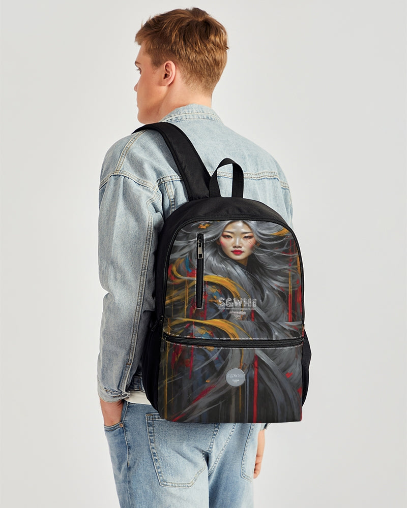 Asian collection [Part 1] Duo-Zip Front Canvas Backpack