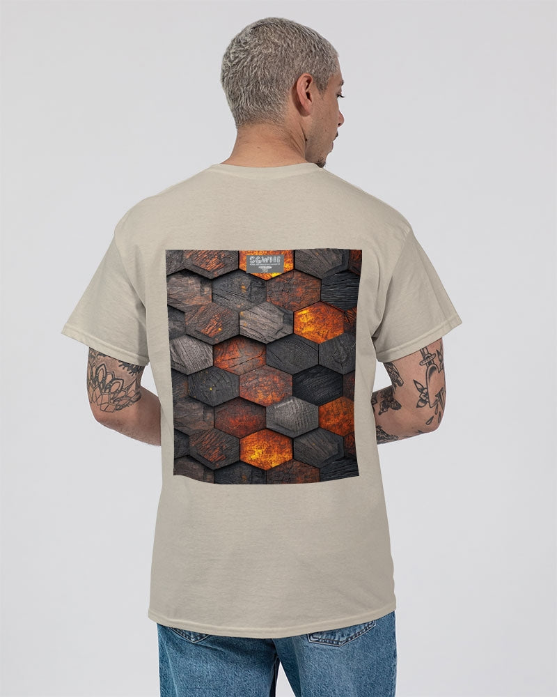 Cool stone hexagon patten 3D Unisex Ultra Cotton T-Shirt | Gildan