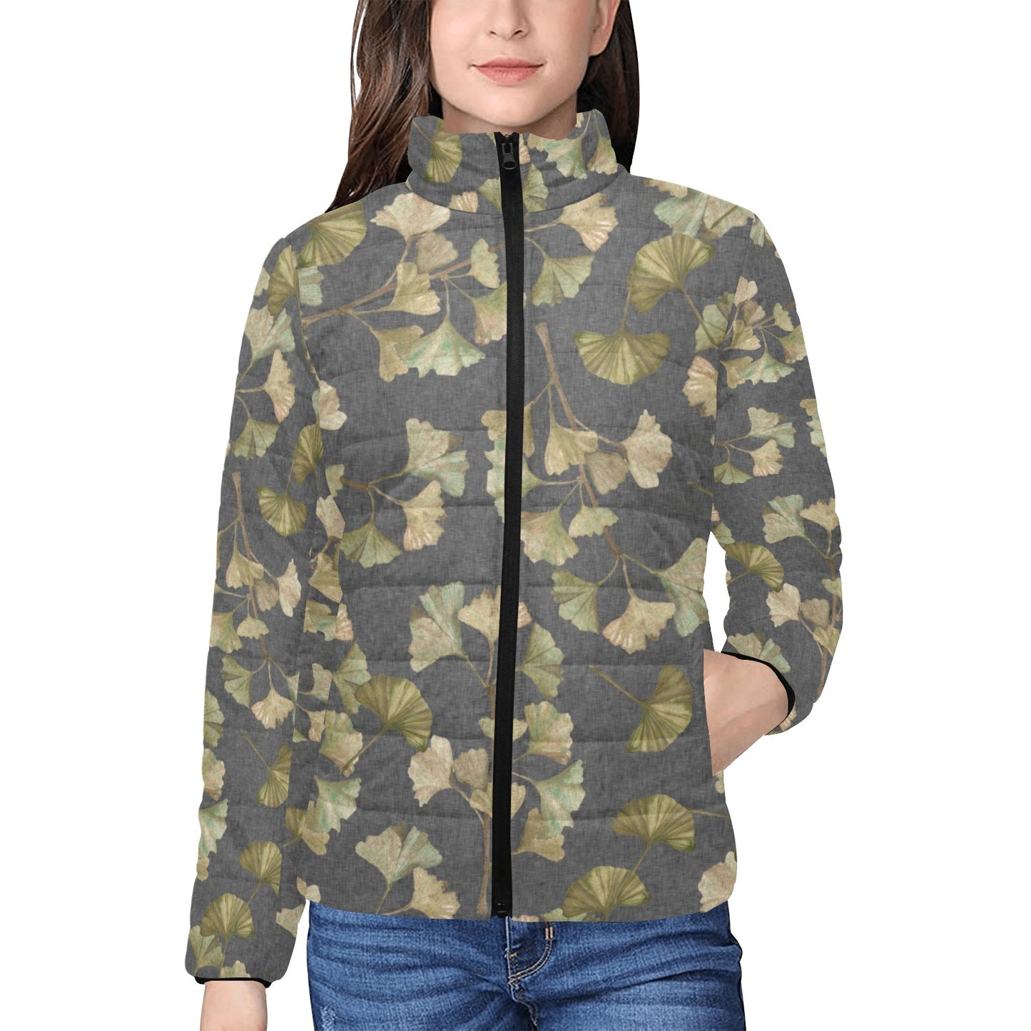 Women's stand collar padded jacket(H41)