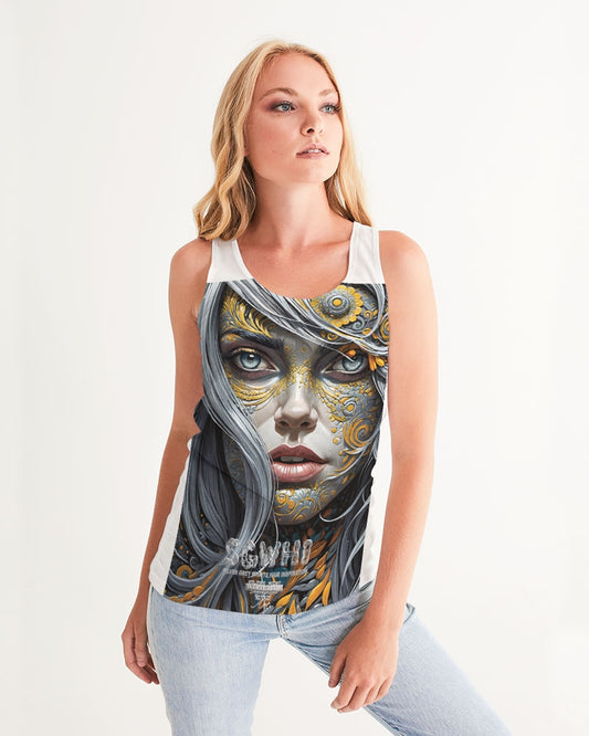 Sweet Silver Yellow Flower Grey Hair sister.[Part three] Women's All-Over Print Tank