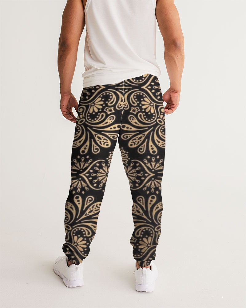 Man of Elegance Men's All-Over Print Track Pants