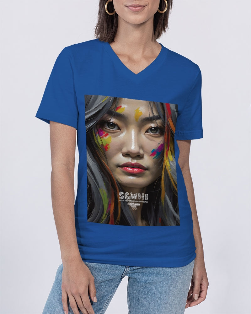 Asian Collection (Part 2 ) Unisex Jersey V-Neck Tee | Bella + Canvas