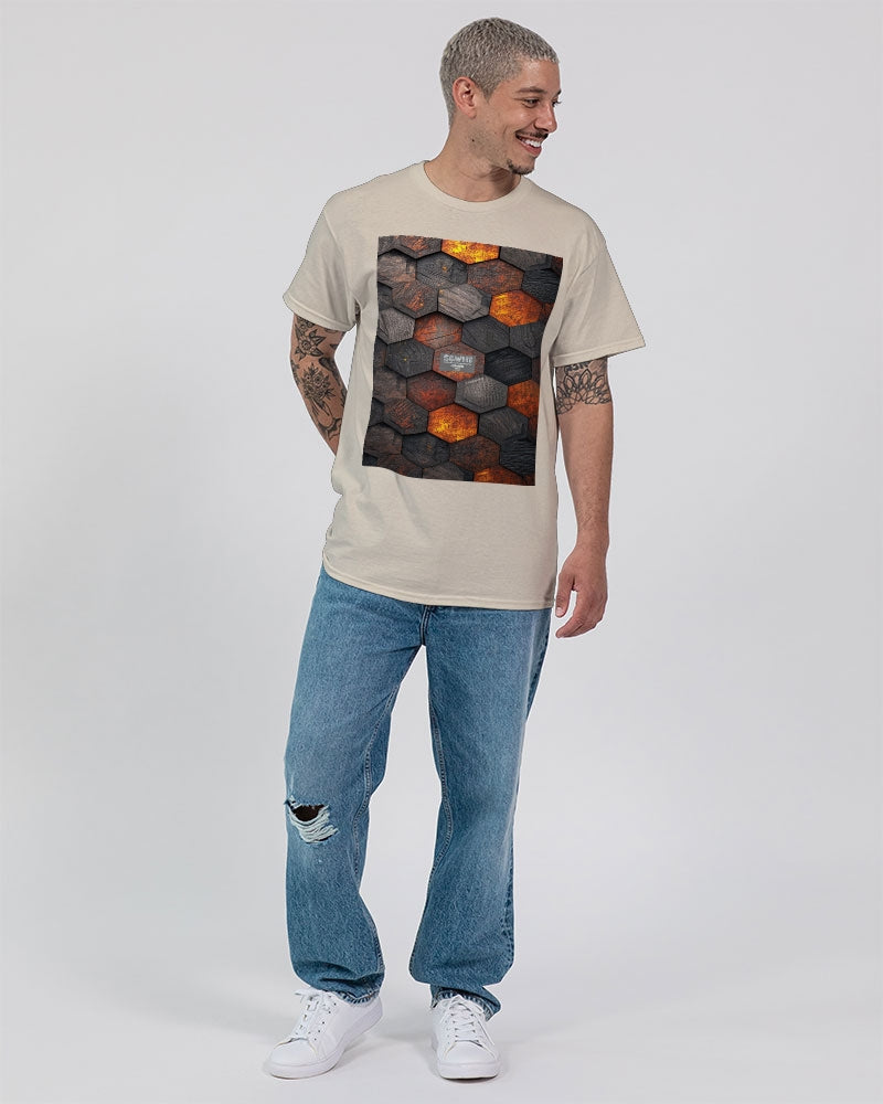 Cool stone hexagon patten 3D Unisex Ultra Cotton T-Shirt | Gildan