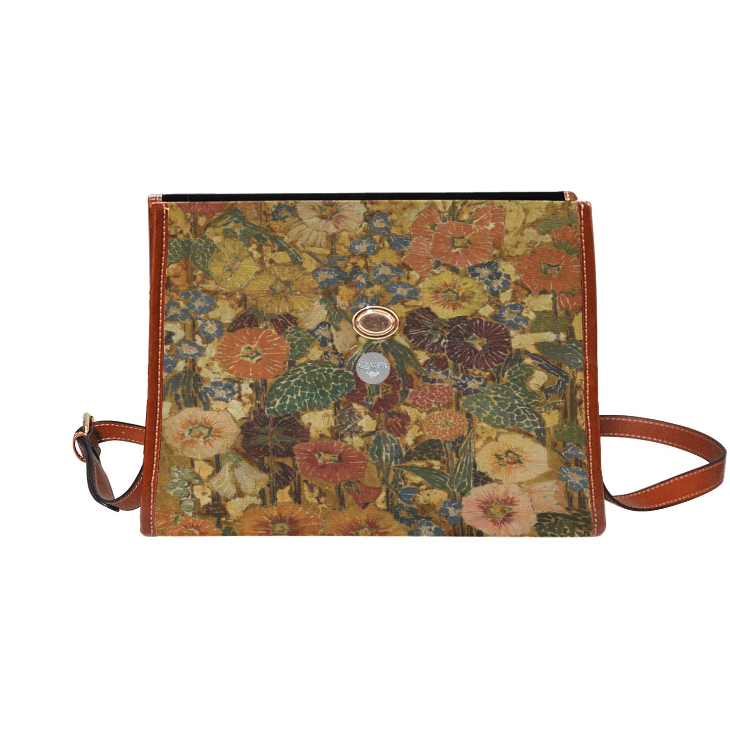 Waterproof Canvas Bag-Brown (All Over Print) (1641)