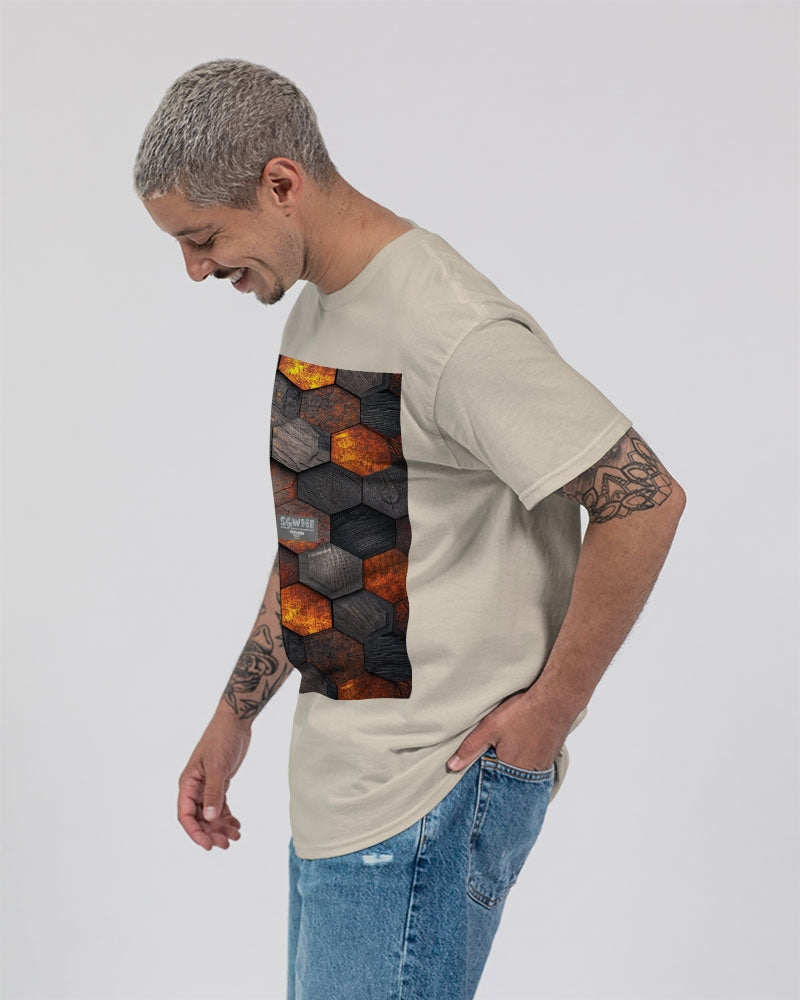 Cool stone hexagon patten 3D Unisex Ultra Cotton T-Shirt | Gildan