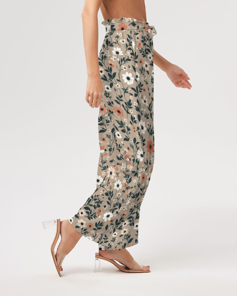 Busy and pretty Women's All-Over Print High-Rise Wide Leg Pants