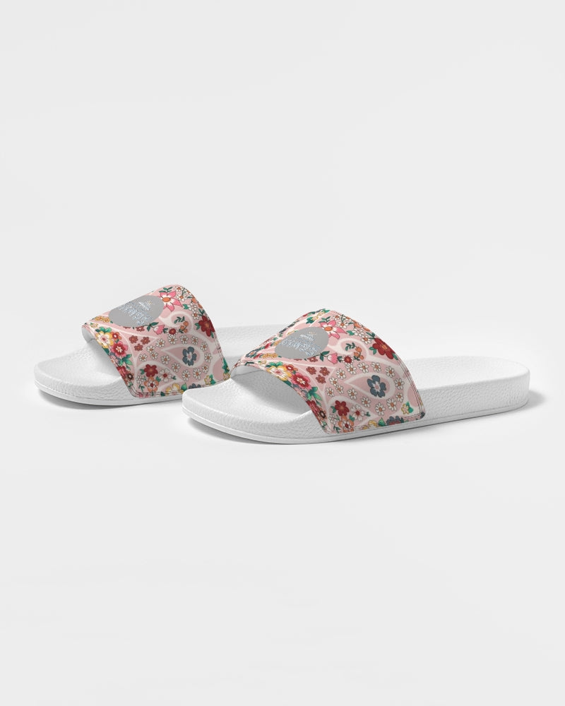 Pink abstract Pretty Sisters Women's Slide Sandal