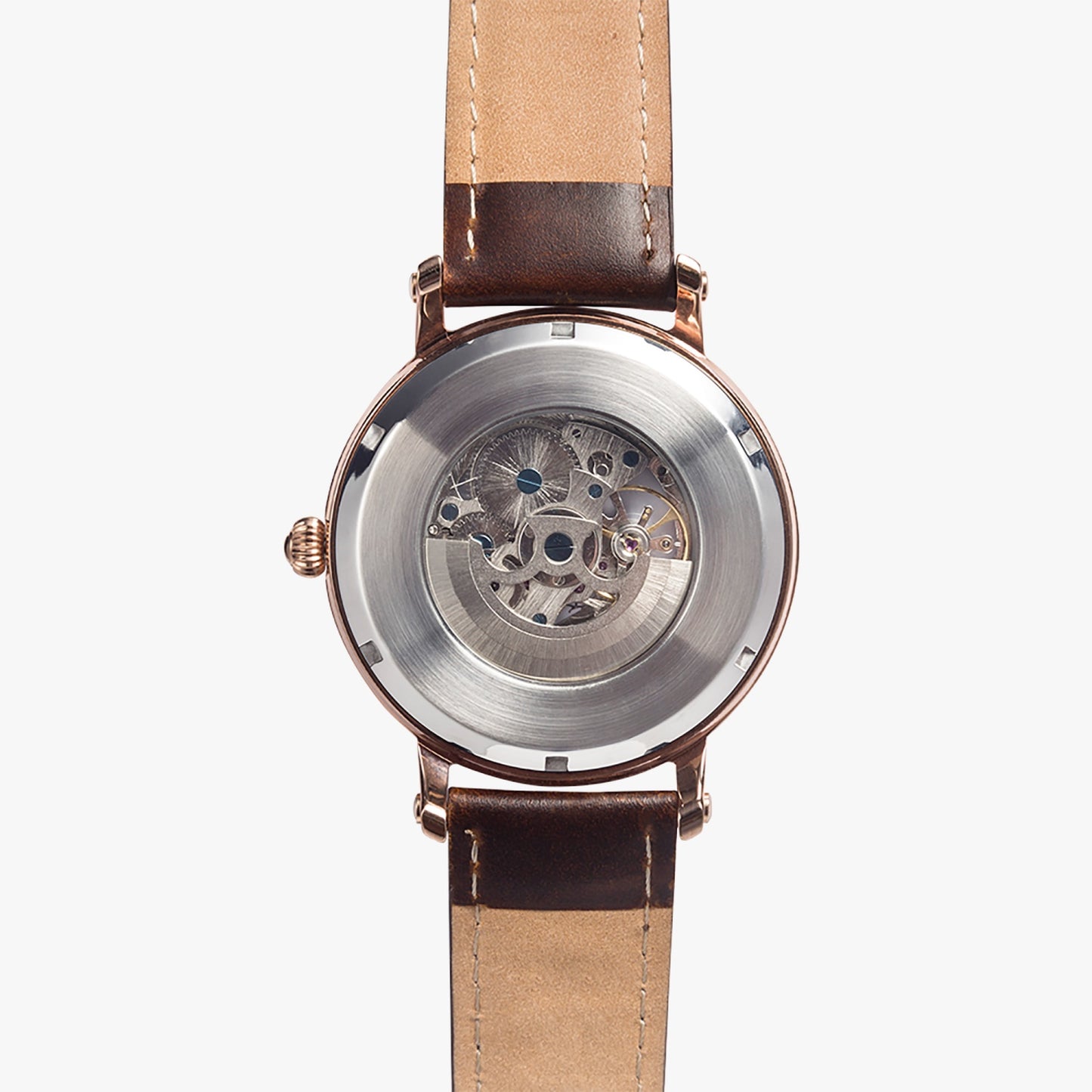 Silver grey white hair inspiration  Unisex Automatic Watch (Rose Gold)