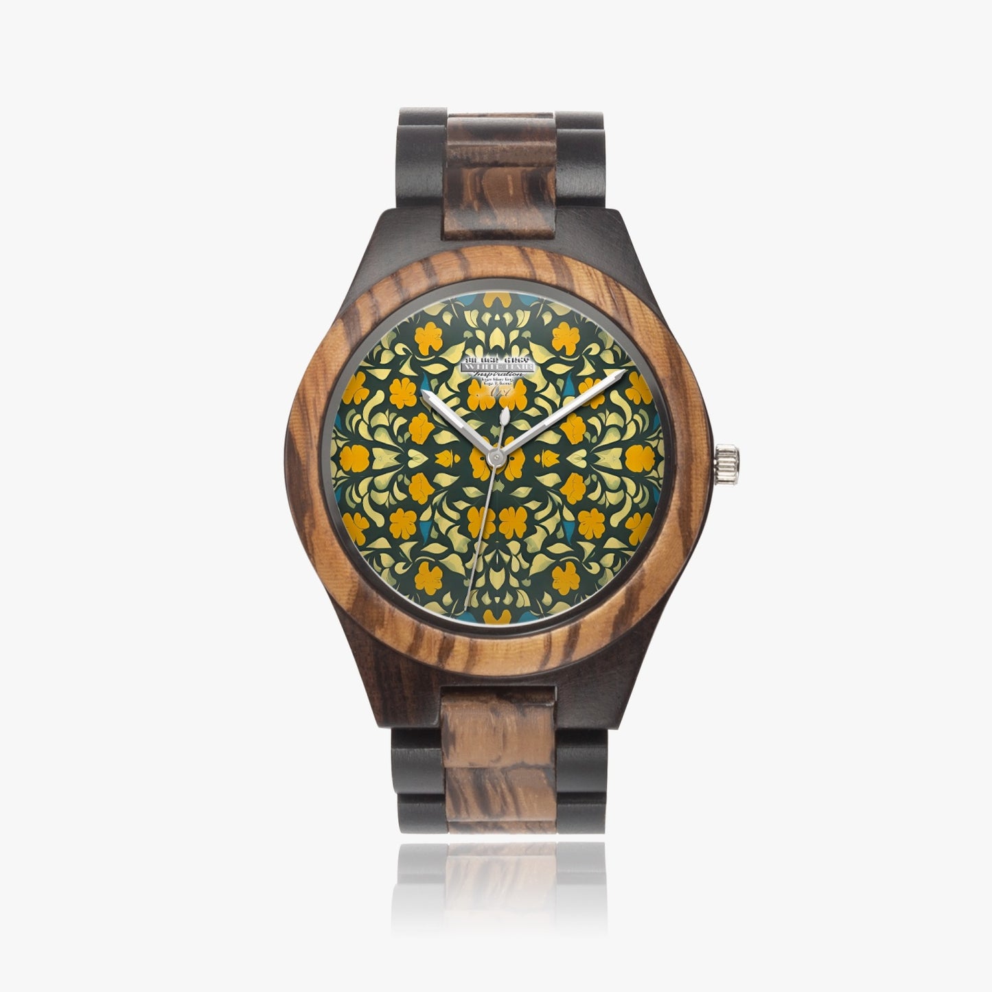 Silver grey white hair inspiration Indian Ebony Wooden Watch