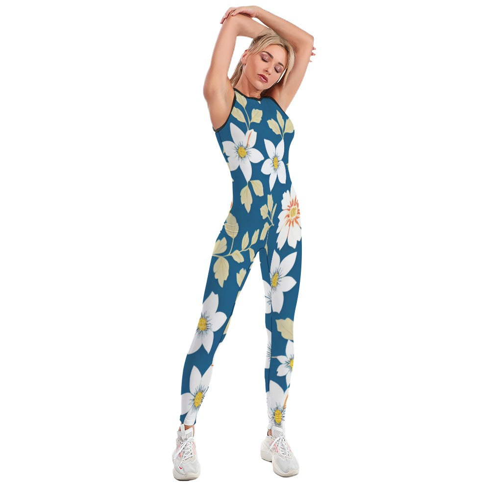 Colorful Ladies Bodysuit Yoga Pants