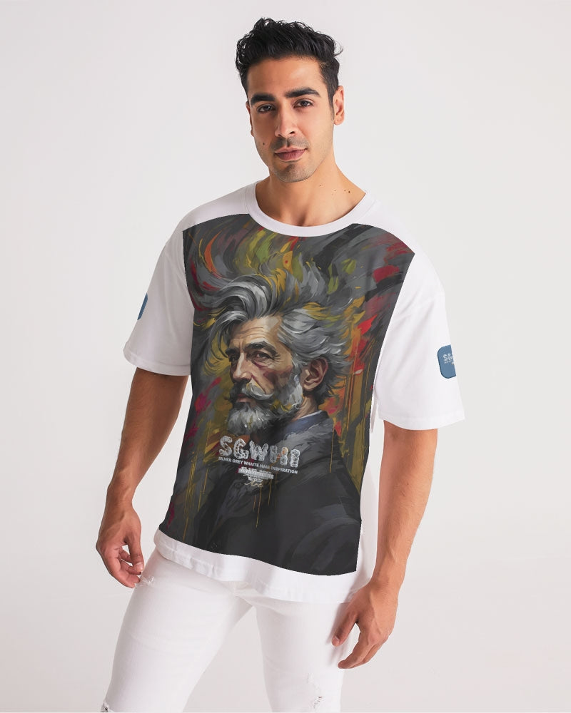 White Knight,  Men's All-Over Print Premium Heavyweight Tee