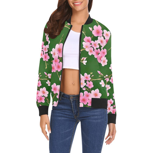 All Over Print Bomber Jacket for Women ( H19)