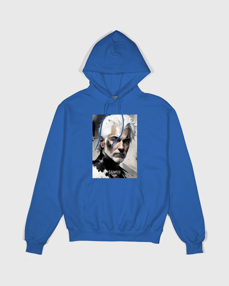 White silver grey fox King Unisex Hoodie | Champion