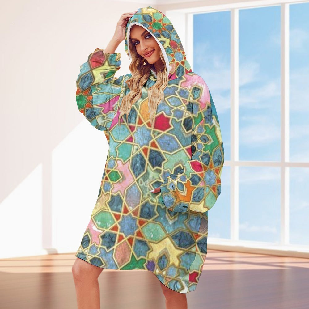 Women's Adult Hooded Blanket Shirt