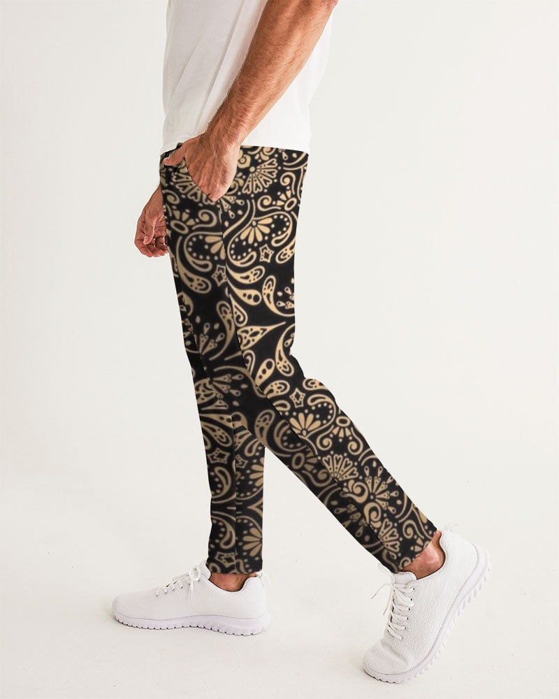 Man of Elegance Men's All-Over Print Joggers