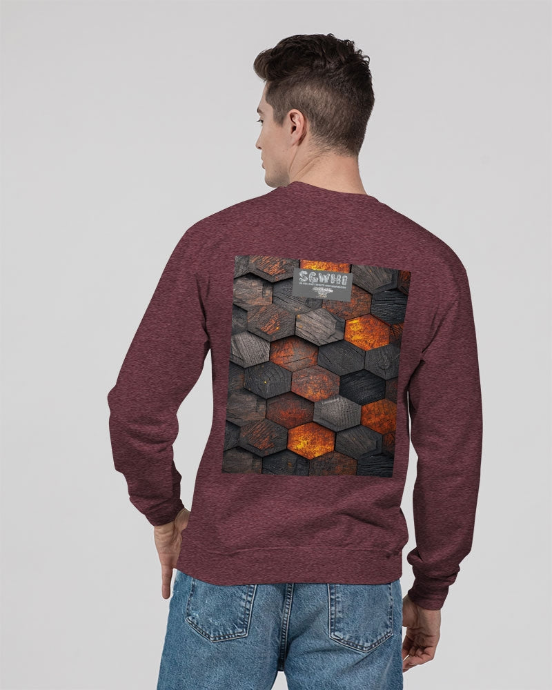 Cool stone hexagon patten 3D Unisex Sweatshirt | Champion