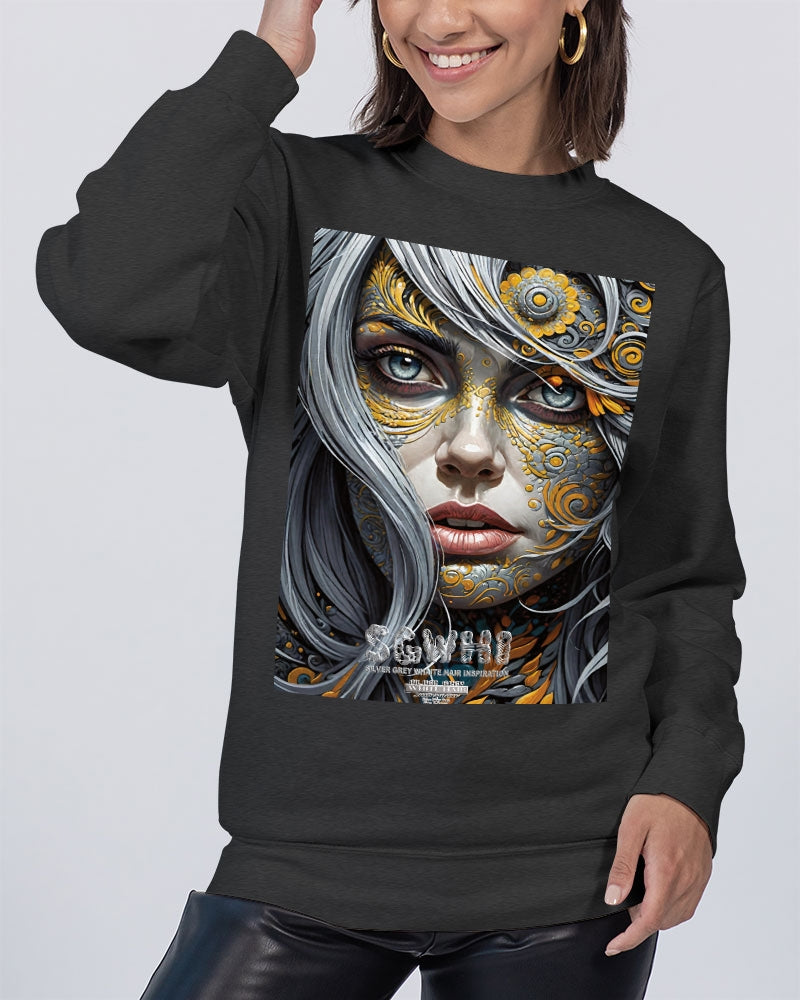 Sweet Silver Yellow Flower Grey Hair sister.[Part three] Unisex Premium Crewneck Sweatshirt | Lane Seven