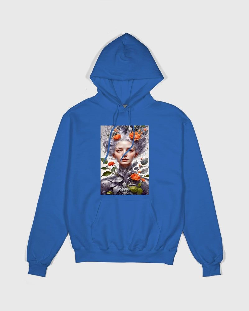 Beautiful white sister grey hair blossom Unisex Hoodie | Champion