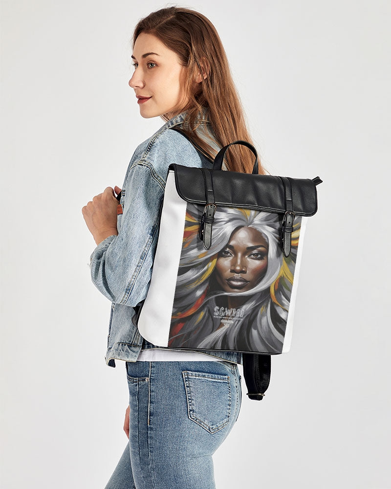 Black Sister Collection [Part 1 ] Casual Flap Backpack