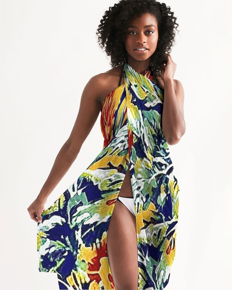 Painted floor design All-Over Print Swim Cover Up