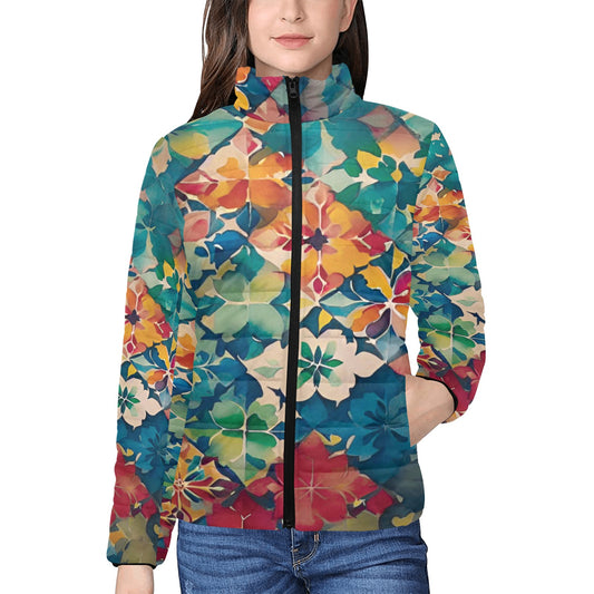 Women's stand collar padded jacket(H41)