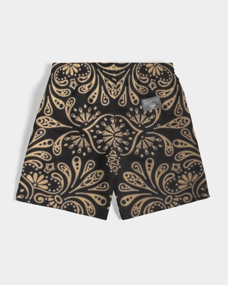 Man of Elegance Men's All-Over Print Swim Trunk